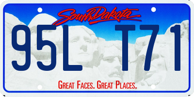 SD license plate 95LT71