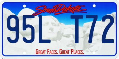 SD license plate 95LT72