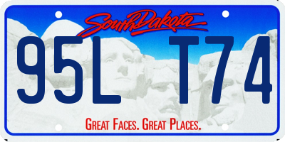 SD license plate 95LT74