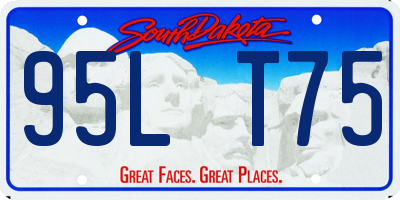 SD license plate 95LT75