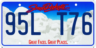 SD license plate 95LT76