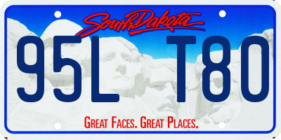 SD license plate 95LT80