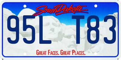 SD license plate 95LT83