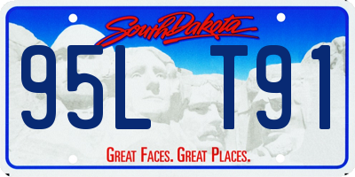 SD license plate 95LT91