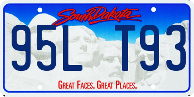 SD license plate 95LT93