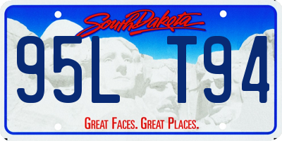 SD license plate 95LT94