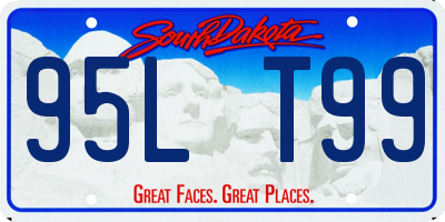 SD license plate 95LT99