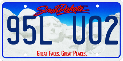 SD license plate 95LU02