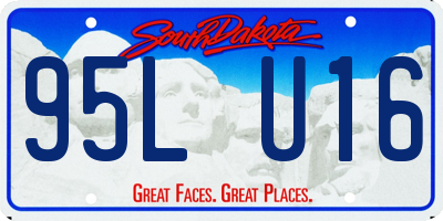 SD license plate 95LU16