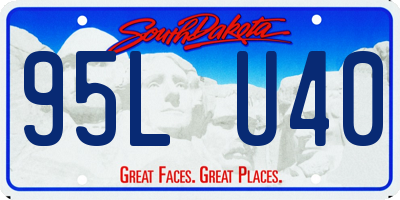 SD license plate 95LU40