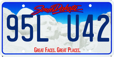 SD license plate 95LU42