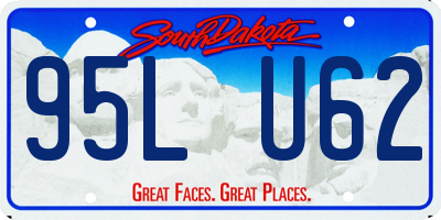 SD license plate 95LU62