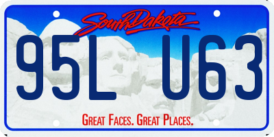 SD license plate 95LU63