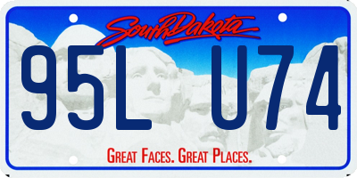 SD license plate 95LU74