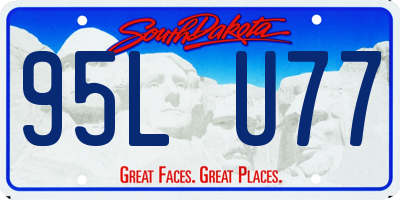 SD license plate 95LU77