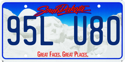 SD license plate 95LU80