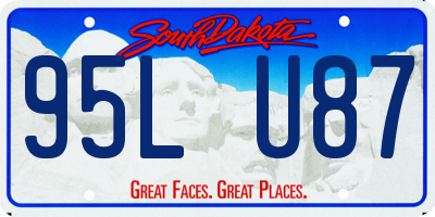 SD license plate 95LU87