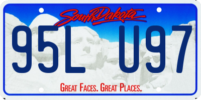 SD license plate 95LU97