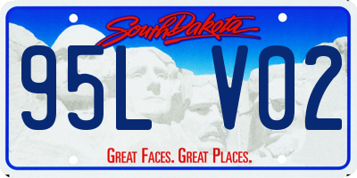SD license plate 95LV02