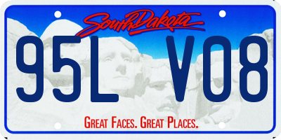 SD license plate 95LV08