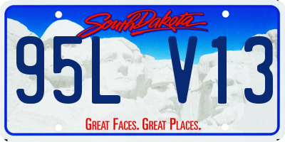 SD license plate 95LV13