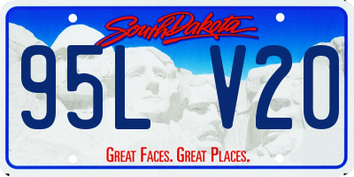 SD license plate 95LV20