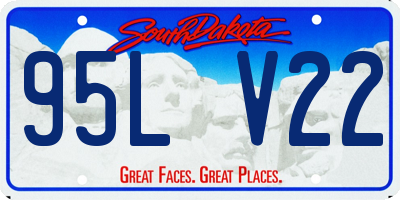 SD license plate 95LV22