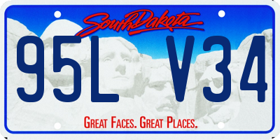 SD license plate 95LV34