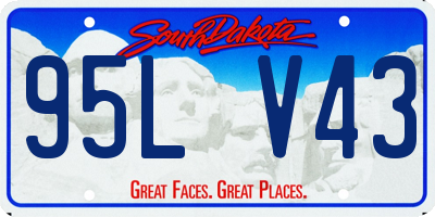 SD license plate 95LV43