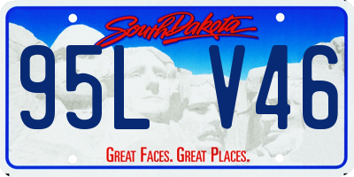 SD license plate 95LV46
