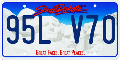 SD license plate 95LV70