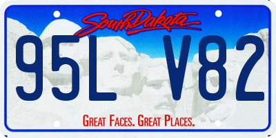 SD license plate 95LV82