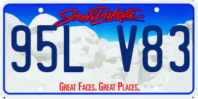 SD license plate 95LV83