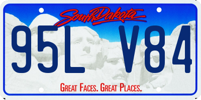 SD license plate 95LV84