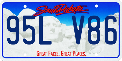SD license plate 95LV86