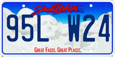 SD license plate 95LW24