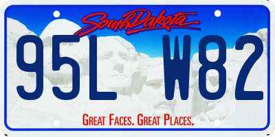 SD license plate 95LW82