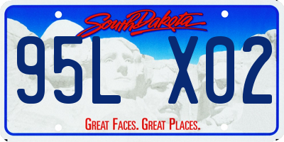 SD license plate 95LX02