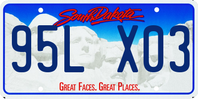 SD license plate 95LX03
