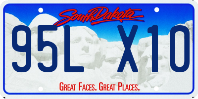 SD license plate 95LX10