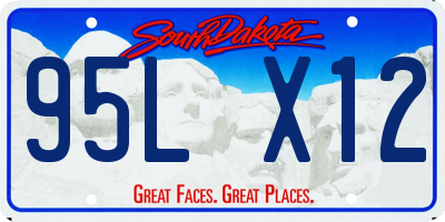 SD license plate 95LX12