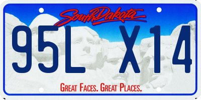 SD license plate 95LX14