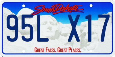 SD license plate 95LX17