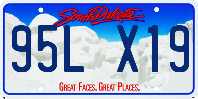 SD license plate 95LX19