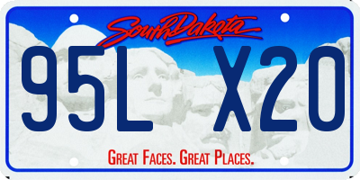 SD license plate 95LX20