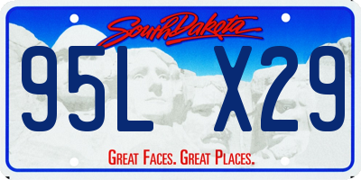 SD license plate 95LX29