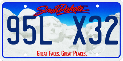 SD license plate 95LX32