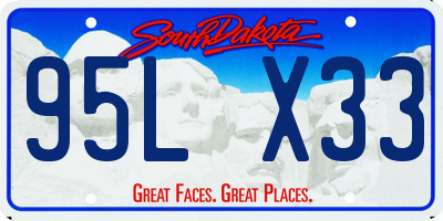 SD license plate 95LX33