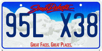 SD license plate 95LX38