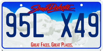SD license plate 95LX49